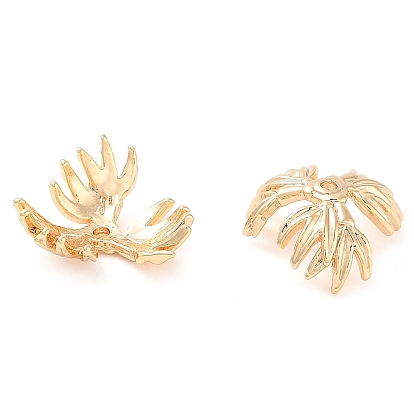 Шапочки и конусы для бусин, латунные