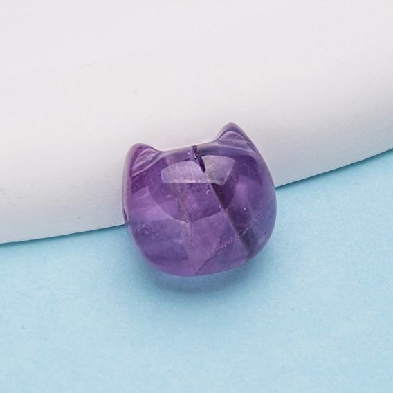 Природный аметист бисера, кошка