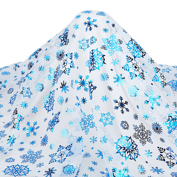 2м полиэстеровые сетчатые ткани со снежинками, аксессуары