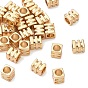 SHEGRACE Brass Beads, Cadmium Free & Nickel Free & Lead Free, Cuboid