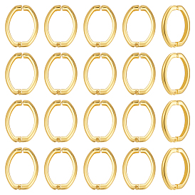 20шт. латунные застежки-крутилки, без кадмия и без свинца, стойки покрытие, овальные