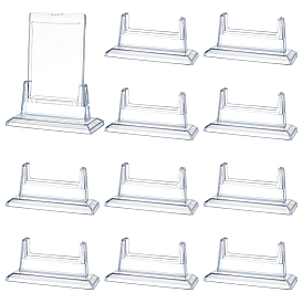 10Porte-cartes de visite de bureau en acrylique (pièces), présentoirs à cartes de visite, rectangle