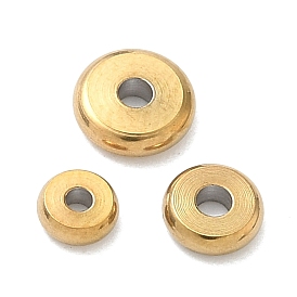 304 из нержавеющей стали разделительные бусины, ионное покрытие (ip), плоско-круглые