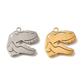 201 Stainless Steel Pendants, Dinosaur Charms