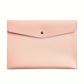 Sac à dossiers rectangulaire en cuir PU, pochettes de classement, avec fermoir en alliage