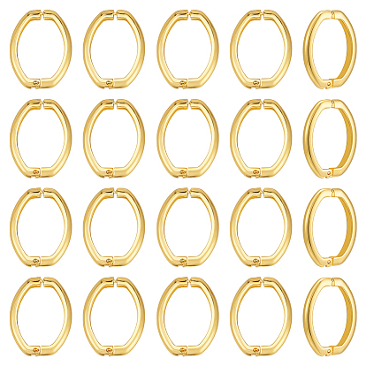 20шт. латунные застежки-крутилки, без кадмия и без свинца, стойки покрытие, овальные