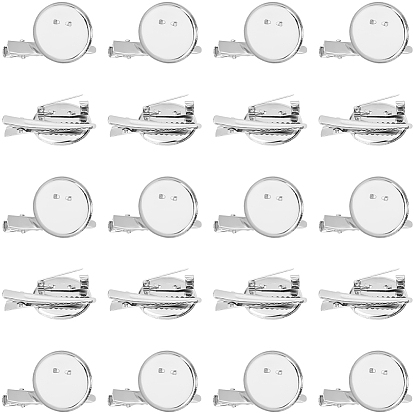 20шт. железные оправы для кабошонов брошей