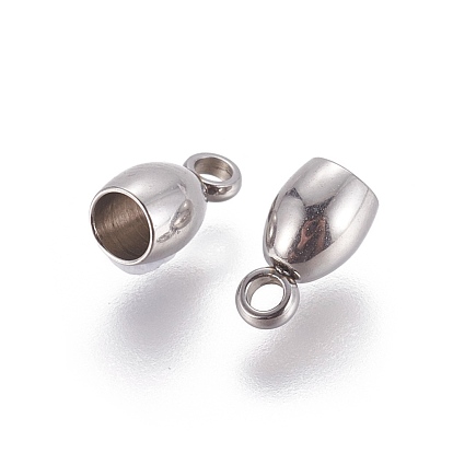 202 Stainless Steel Cord Ends, End Caps