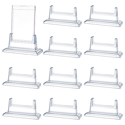10Porte-cartes de visite de bureau en acrylique (pièces), présentoirs à cartes de visite, rectangle