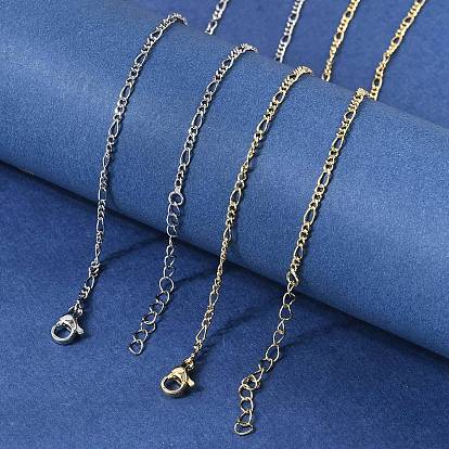 Латунные цепочки Фигаро для женщин, стойки покрытие, без кадмия и без свинца, долговечный