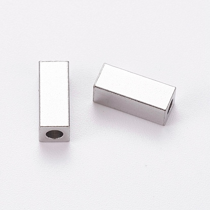 201 Stainless Steel Beads, Cuboid