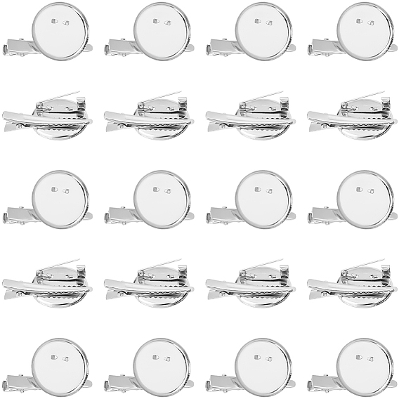 20шт. железные оправы для кабошонов брошей