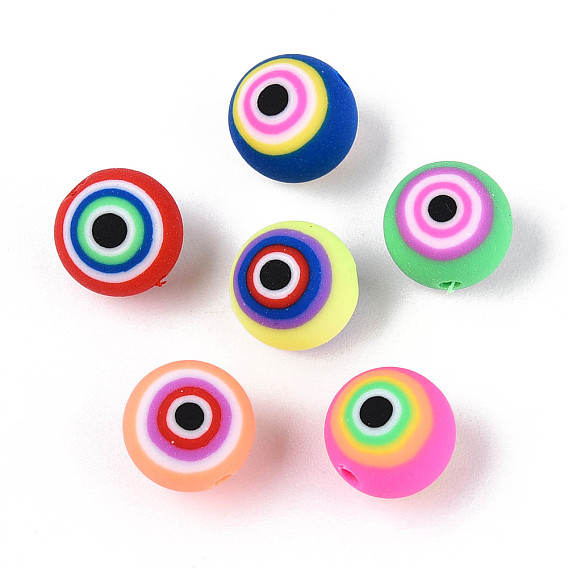 Бусины из полимерной глины , круглые с глаз