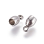 202 Stainless Steel Cord Ends, End Caps