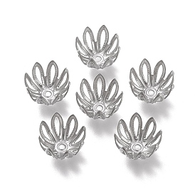 304 Stainless Steel Fancy Bead Caps, Multi-Petal, Flower