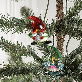 Christmas Acrylic Gnome Pendant Decorations, for Christmas Tree Hanging Ornaments