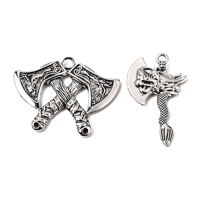 Tibetischer stil Aluminium Anhänger & Charms, Wikinger-Axt-Amulette