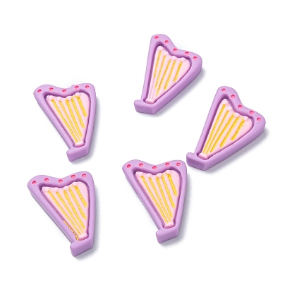 Resin Cabochons, DIY Accessories, Phone Case Decoration, Harp