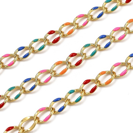 Латунь бордюр цепи, с эмалью, катушка, долговечный, пайки