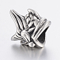 304 Stainless Steel Beads, Large Hole Beads, Fish