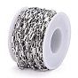 304 Stainless Steel Box Chains, Unwelded, with Spool