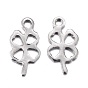 201 Stainless Steel Charms, Laser Cut, Hollow, Clover