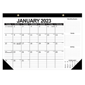 2023 Calendar Block, Paper Desk Calendar, Daily Schedule Planner, Home and Office Decorations, Rectangle