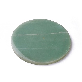Natural Gemstone Display Decorations, Flat Round