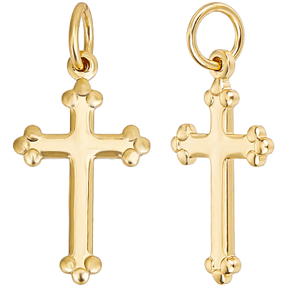 30 латунные подвески шт., крестик, без кадмия, без никеля и без свинца