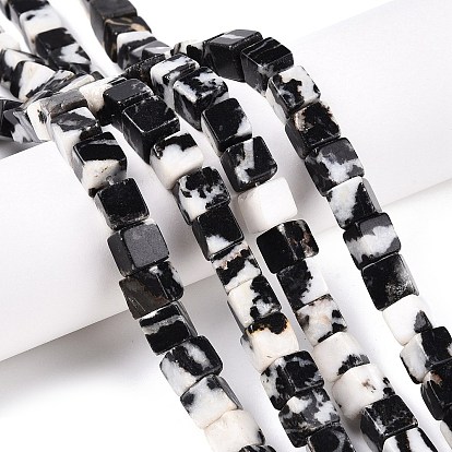 Природные зебры яшмы бисер нитей, кубические