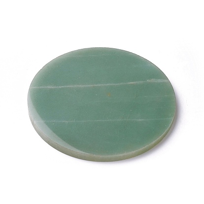 Natural Gemstone Display Decorations, Flat Round