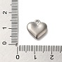 304 Stainless Steel Pendants, Heart Charms
