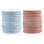 2 рулоны 2 цвета плоский искусственный замшевый шнур, с катушкой