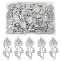 100Pcs 304 Stainless Steel Filigree Joiners Links, Flower