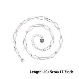 304 нержавеющая сталь 5 мм геометрические ромбовидные овальные звенья цепи ожерелья