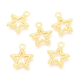 Alloy Pendants, Long-Lasting Plated, with Jump Ring, Star