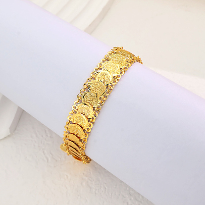 Латунные браслеты с монетой святого Бенедикта для женщин