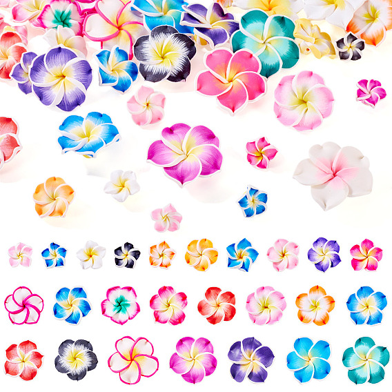 50 шт 5 стили ручной работы из полимерной глины 3 d цветок плюмерия бусины