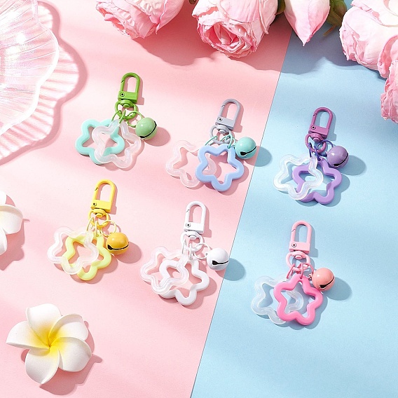 5акриловые подвесные украшения, звезда, с железом