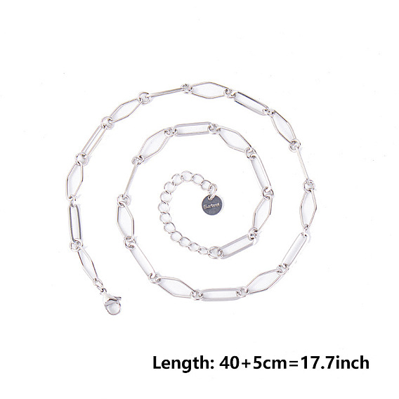304 нержавеющая сталь 5 мм геометрические ромбовидные овальные звенья цепи ожерелья