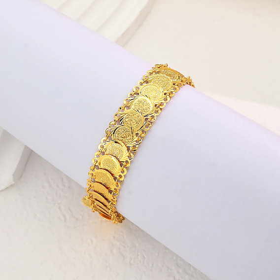 Латунные браслеты с монетой святого Бенедикта для женщин