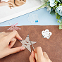 CHGCRAFT Acrylic Handwork Template, Star with Flower