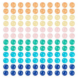 96 шт. 6 цвета натурального машанского нефрита круглые бусины, окрашенная и подогревом