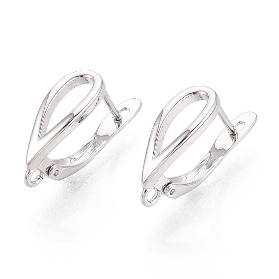 Латунная фурнитура для хооп серег, без кадмия, без никеля и без свинца, слеза