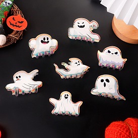 PVC Claw Hair Clips, Ghost