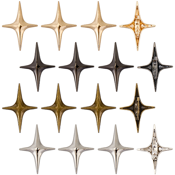 16ocs 4 цвета звездные литые булавки для килта на одежду