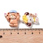Opaque Resin Decoden Cabochons, Cute Cat Shape Mixed Shapes
