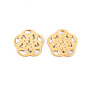 304 Stainless Steel Filigree Joiners Links, Flower