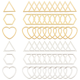 304 acier inoxydable reliant bagues, formes mixtes
