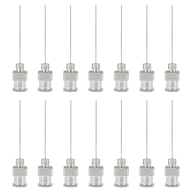 15шт. 304 дозирующие иглы из нержавеющей стали с тупым кончиком и разъемом Luer Lock, аксессуары для клеевых дозаторов